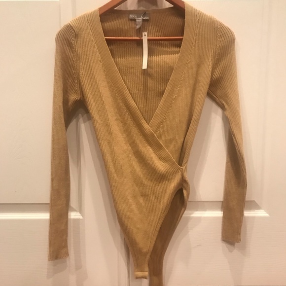 ASOS Ribbed Wrap Bodysuit - Picture 10 of 11